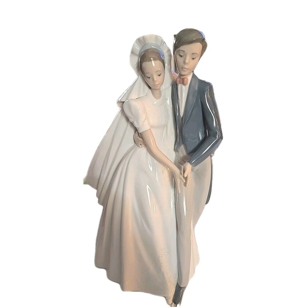 NAO by LLADRO Bride and Groom Wedding Couple 10.5"-Unforgettable Dance#1247